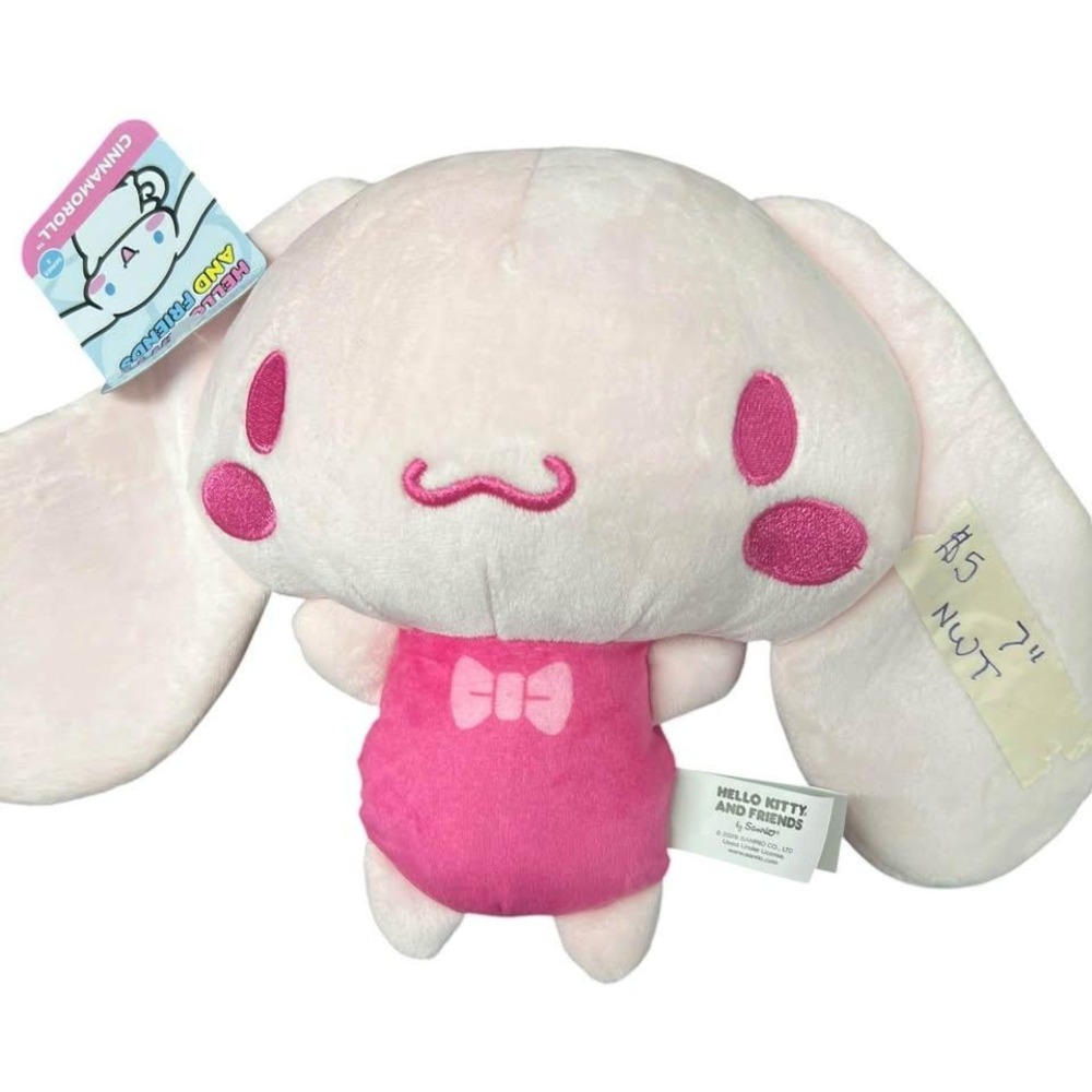 Hello Kitty And Friends Shades Of Pink Cinnamoroll Plush Approx 7" NWT